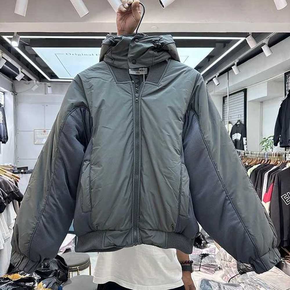 Men's Down Parkas Double zip hooded jacket Q241213