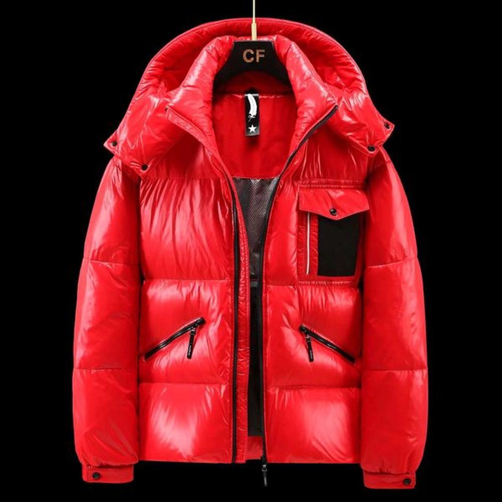 Men's Down Parkas Mens Down Parkas Mens Glossy Down Jacket Winter Outdoor Windproof Thermal Hooded Puffer Coats High Quty Down Parkas M