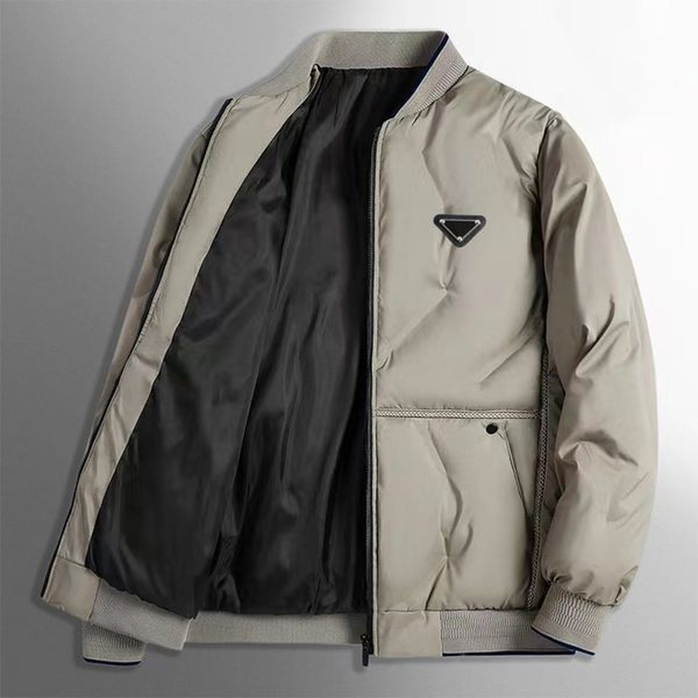 Men's Down Parkas Mens high-end warm down jacket lightweight fabric classic minimalist style designer work fashionable and atmospheric
