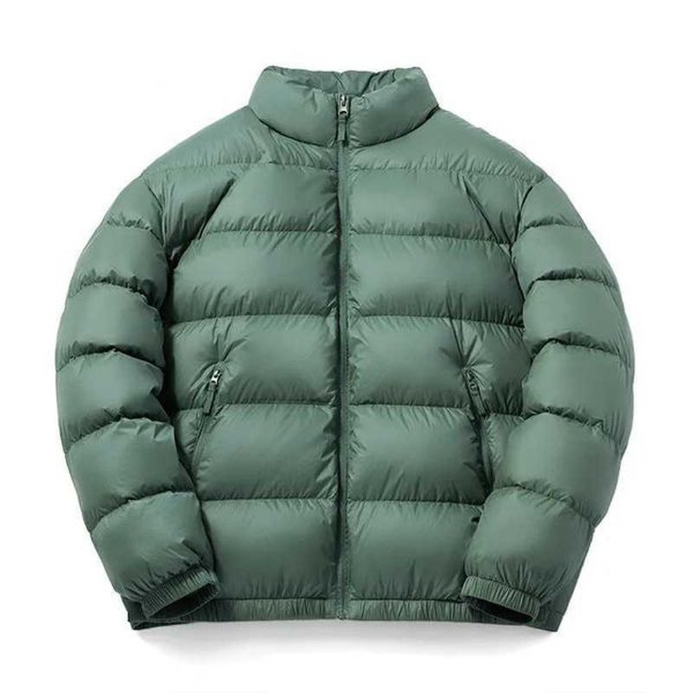 Men's Down Parkas Mens winter warm jacket 90% thick white duck down jacket stand up collar inflatable jacket mens Casacas Para Hombur J
