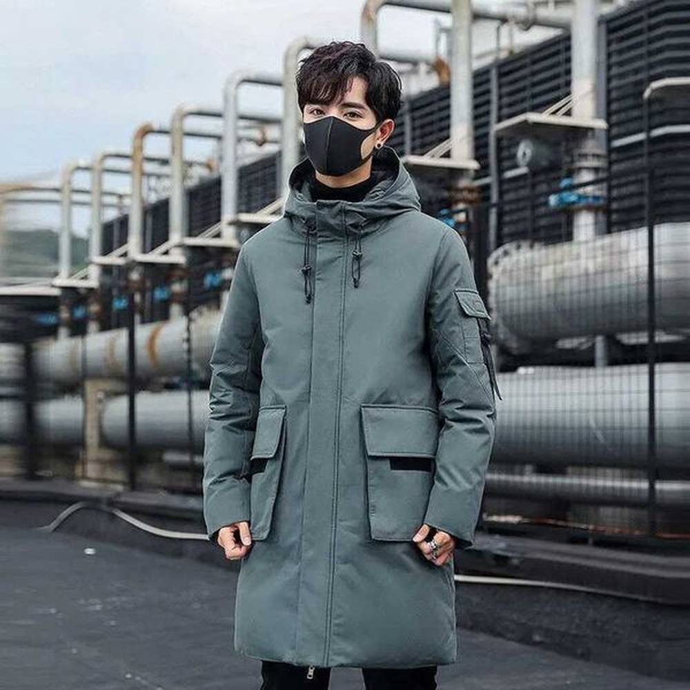 Men's Down Parkas 2023 NEW Warm Winte Top Quality Hooded Casual Fashion Parka Jacket Men Windbreaker Coats Clothes Men H241121