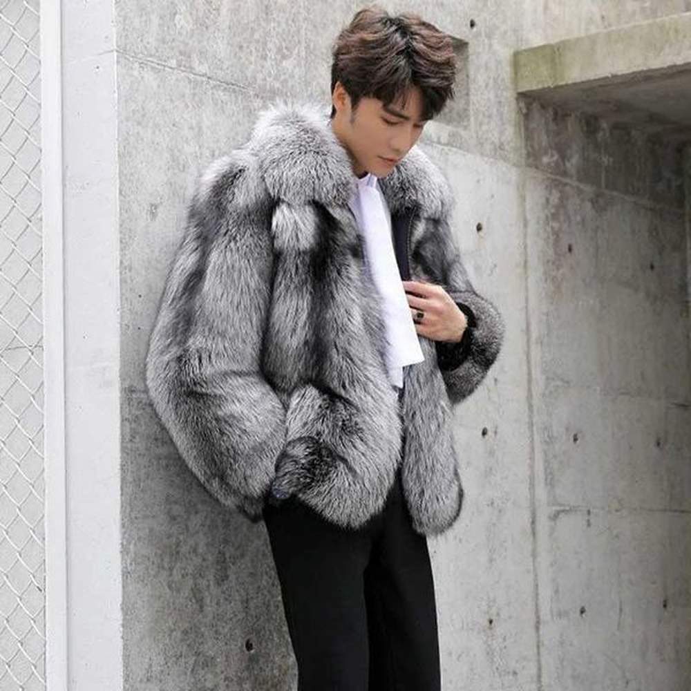 Men's Fur Faux Fur 2022 Winter New Imitation Fur Mens Fur Coat H241129