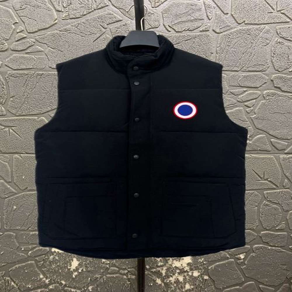 Men's gilet designer puffer jacket down woman vest feather filled material graphite gray black and white blue pop couple coat y22