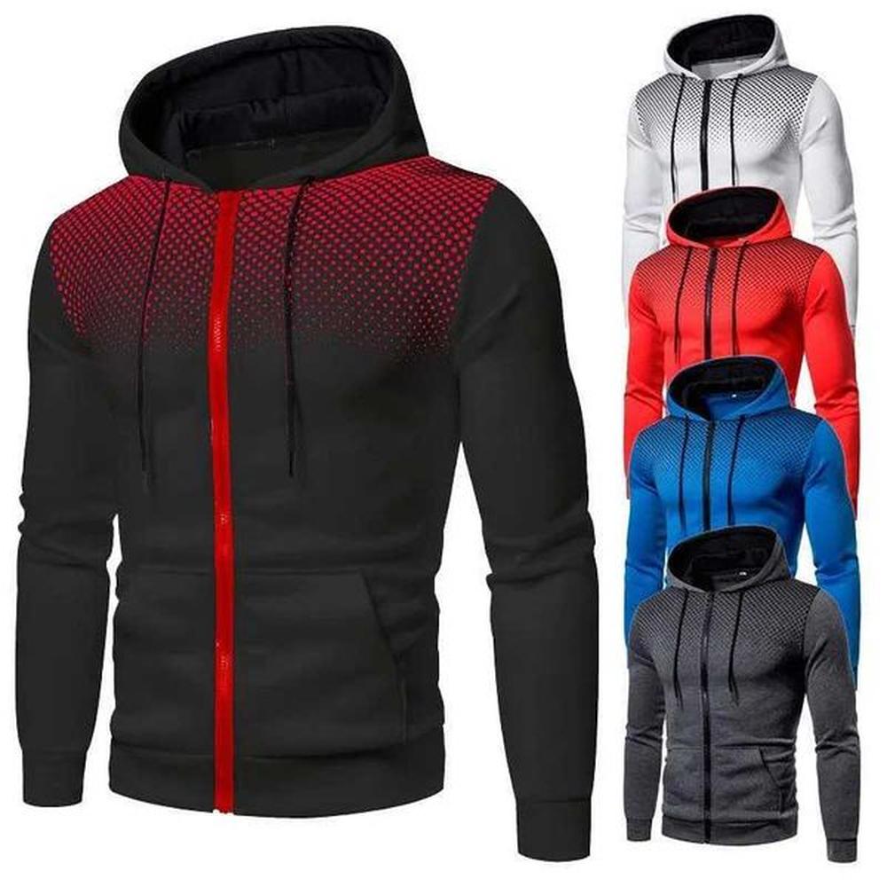Mens Hoodie Zipper Hoodie Sportswear Graphic Zipper Pocket Polka Can Printing Sports Outdoor Casual Daily Hoodie Ultra Thin Sportswear W2502