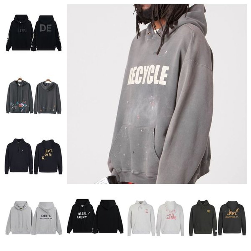 Mens Hoodies designer Tops GAll dEPTs hooded women outwear Fashion Retro washed pullover Streetwear Casual Unisex Cottons letter print Luxur