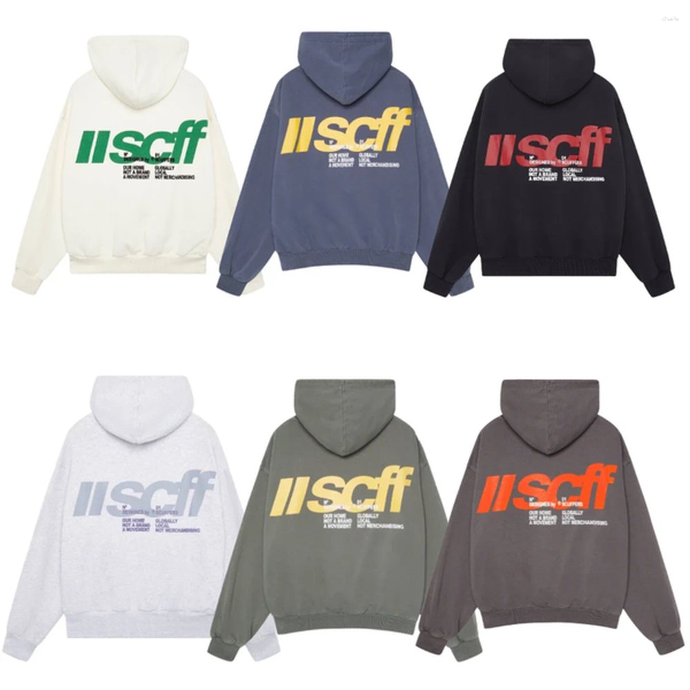 Men's Hoodies Harajuku Scuffers Logo Women Streetwear Sweatshirts Gothic Korean Tops Grunge Y2k Clothes Goth Oversized Hoodie