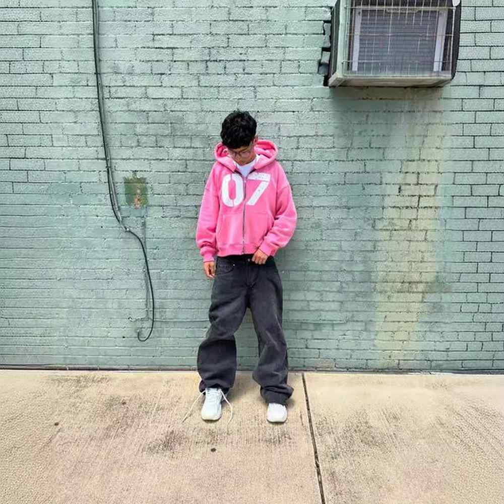 Men's Hoodies Hip Hop Number Print Hoodie -Gothic Punk New Sports Top for Women Sweatshirts
