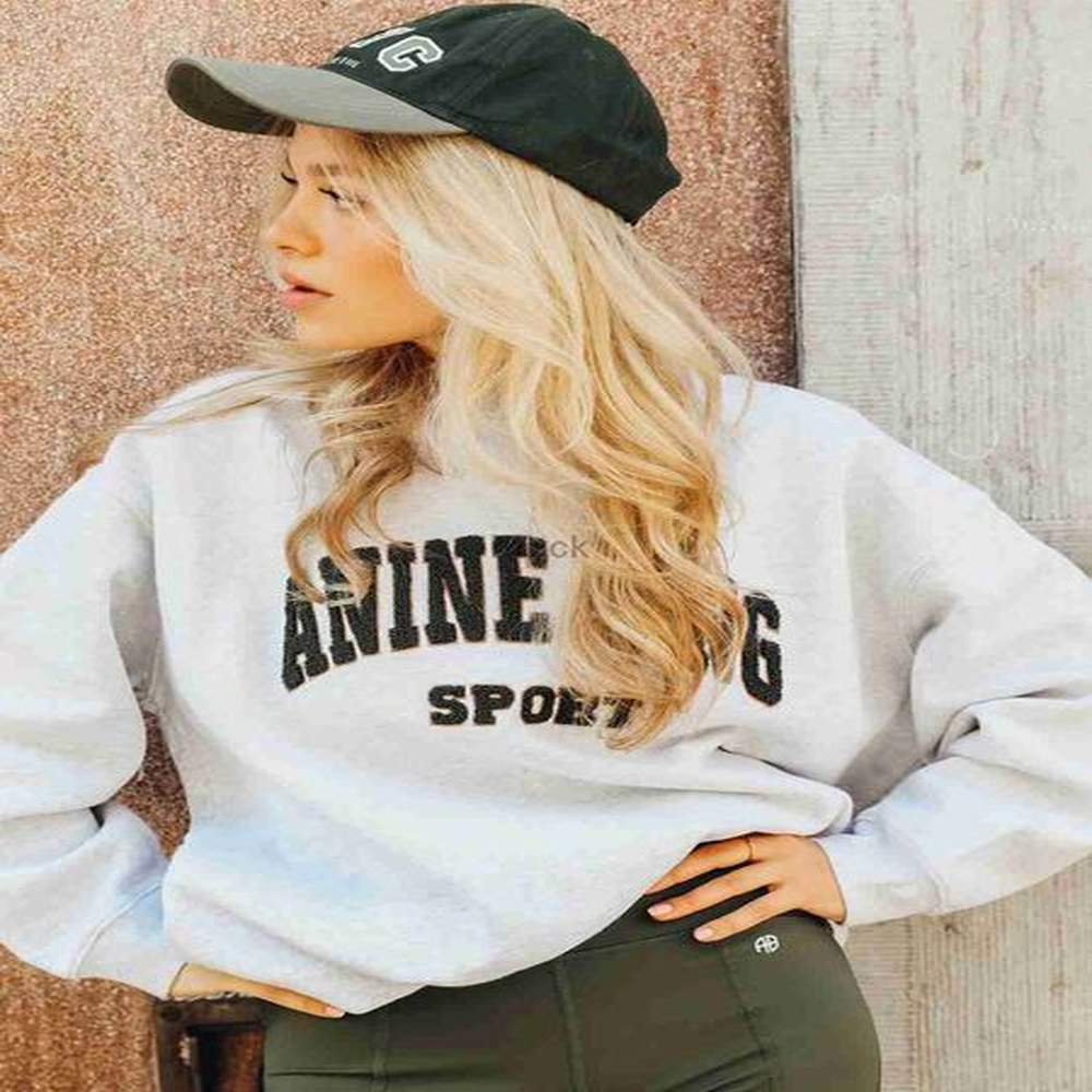 Mens Hoodies Letter Embroidered Sweatshirts Women 2023 Spring Autumn Clothes Loose Fashion Pullovers Vintage Female Casual Sweatshirt Hoodie