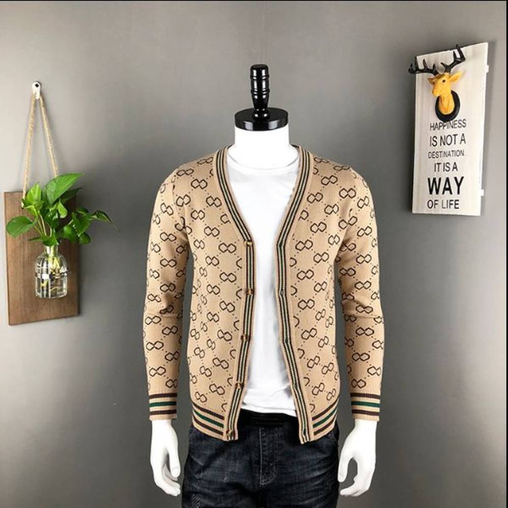 Mens hoodies Luxury Letter Printed Sweaters Cardigan Jacket Men Designer Brand Fashion Pocket Knitted Sweater Coat Men 2021 Casual SweaterTo