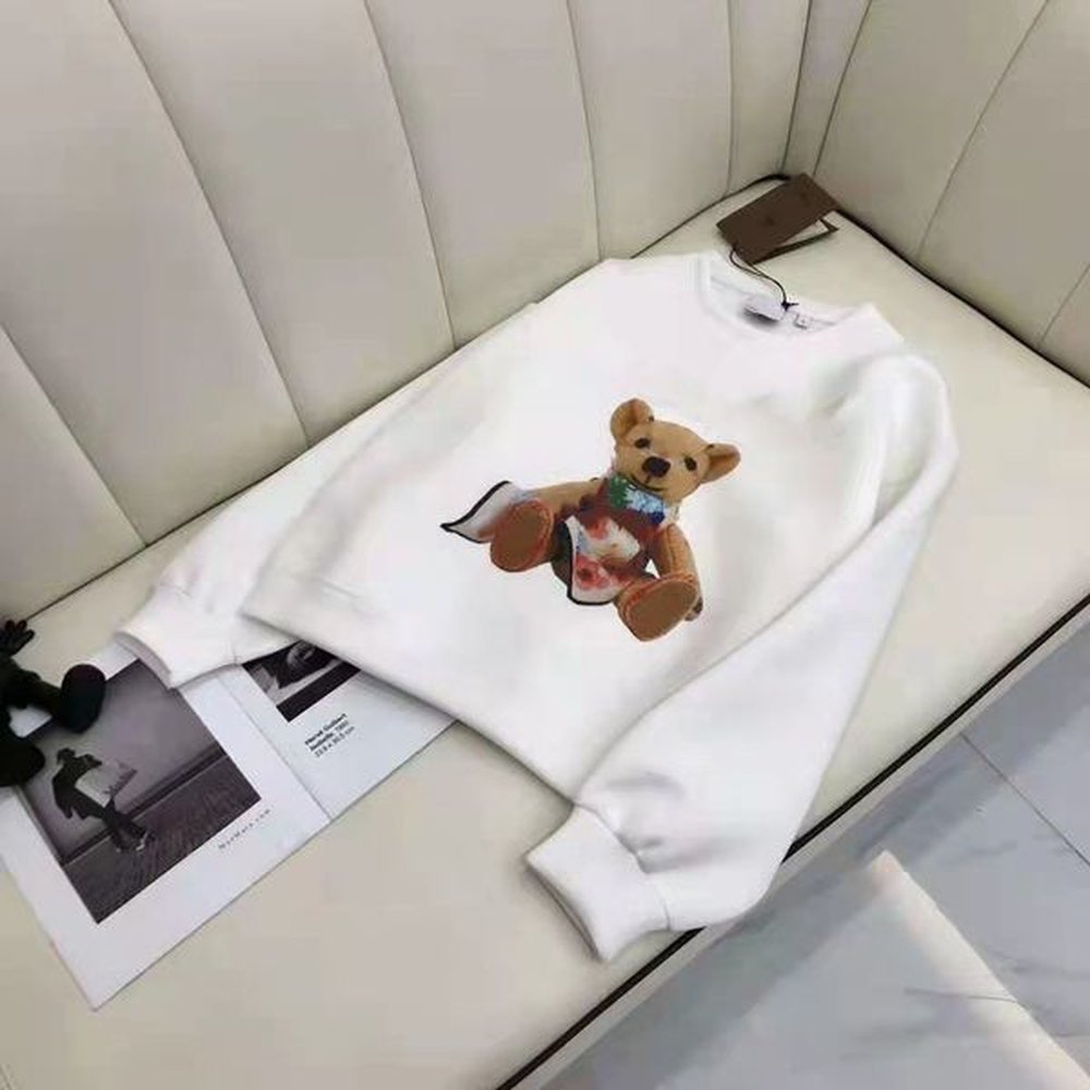 Mens Hoodies Sweater Spring Casual Sweatershirt Terry Hooded With Bear Patterns Loong Sleeve Unisex Couple Pullover Letters Curve Printed To
