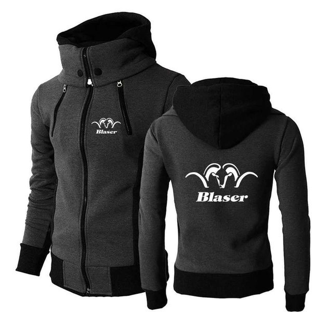 Men's Hoodies Sweatshirts 2024 Blaser Hunt Rifle New Mens Spring and Autumn High Quality Hoodie Zipper Shoulder Comfortable Sports Coat