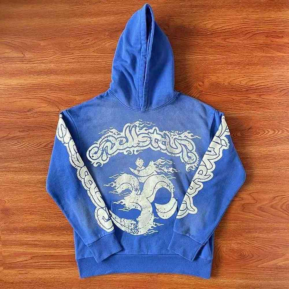 Men's Hoodies Sweatshirts Blue Hoodie Y250111T8DY