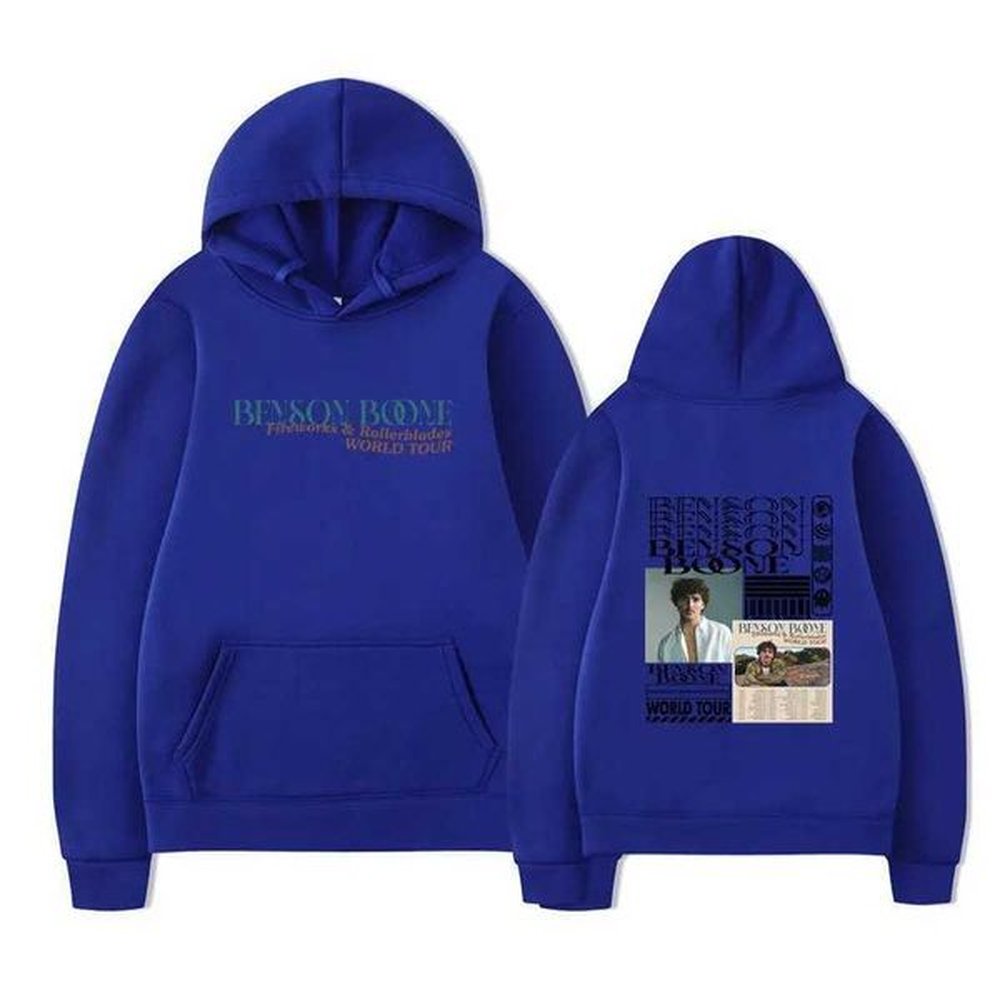 Men's Hoodies Sweatshirts Cross border new hooded sweatshirt Harajuku humorous Benson Boone sweatshirt long slved mens and womens pullo