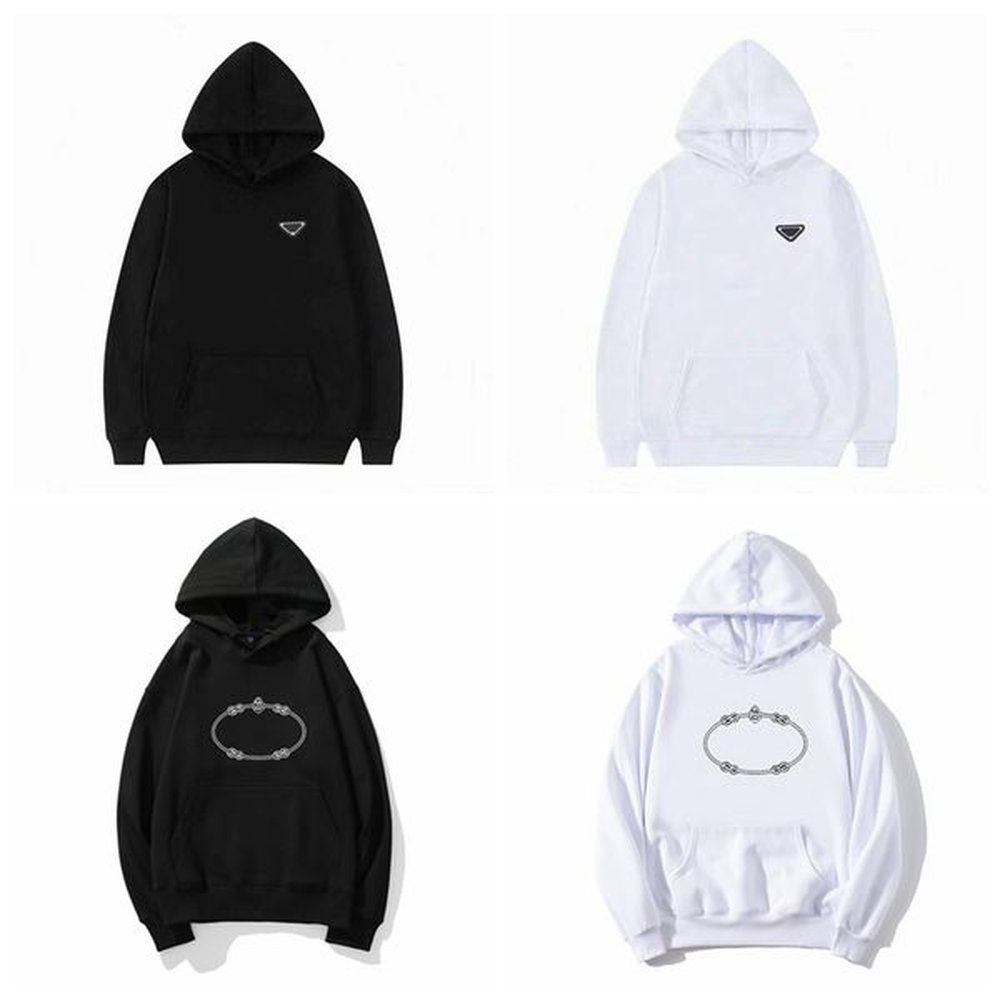 Mens Hoodies Sweatshirts Designers mens hoodie designer hoodie women triangle hoodies oversized hooded pullover round neck long sleeve cloth