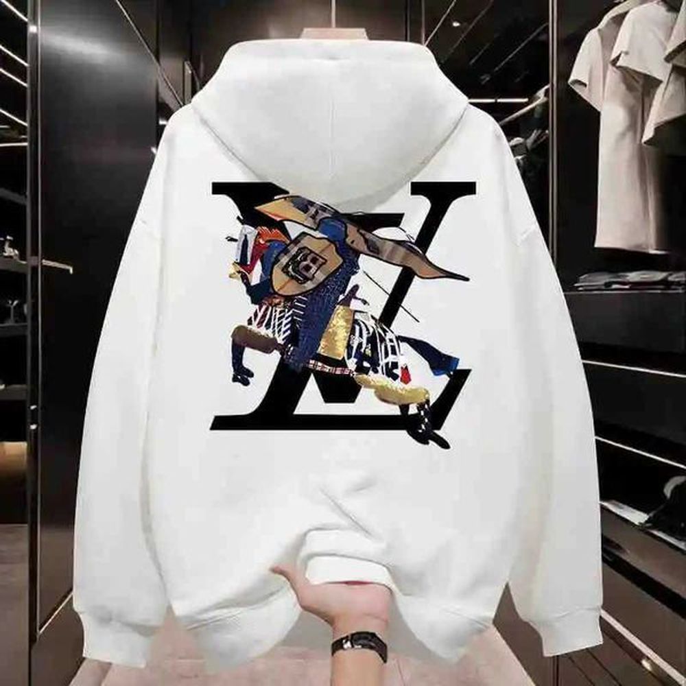 Men's Hoodies Sweatshirts Fashion brand mens hoodie 2024 fashion trend New Year winter loose collar casual American mens hoodie lover H