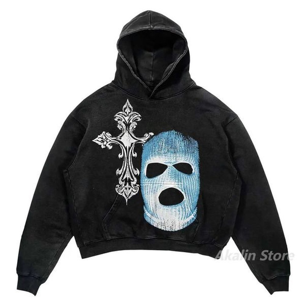 Men's Hoodies Sweatshirts Harajuku Oversized Masked streetwear men Print Hoodies Women Tops tracksuit men Couples Sweatshirt Goth Y2k C
