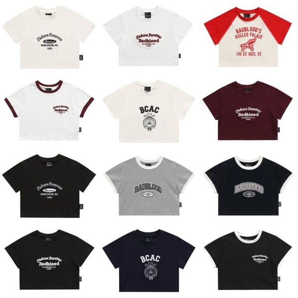 Men's Hoodies & Sweatshirts Korean Niche Fashion Brand Badblood Short Cut Shoulder Length Sleeved Women's Exposed Belly Button Spi