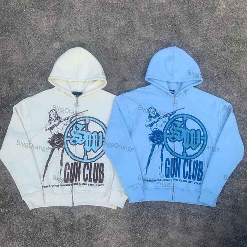 Men's Hoodies Sweatshirts Letter Print Fashion Anime Hoodie Long Sleeve Zip Sweatshirt Streetwear Y2k Top Men and Women Jacket harajuku