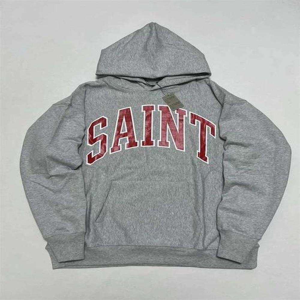 Men's Hoodies Sweatshirts Men Women Top Quality Cracked Retro Print Grey Pure Cotton Sweatshirt H241230 58J2