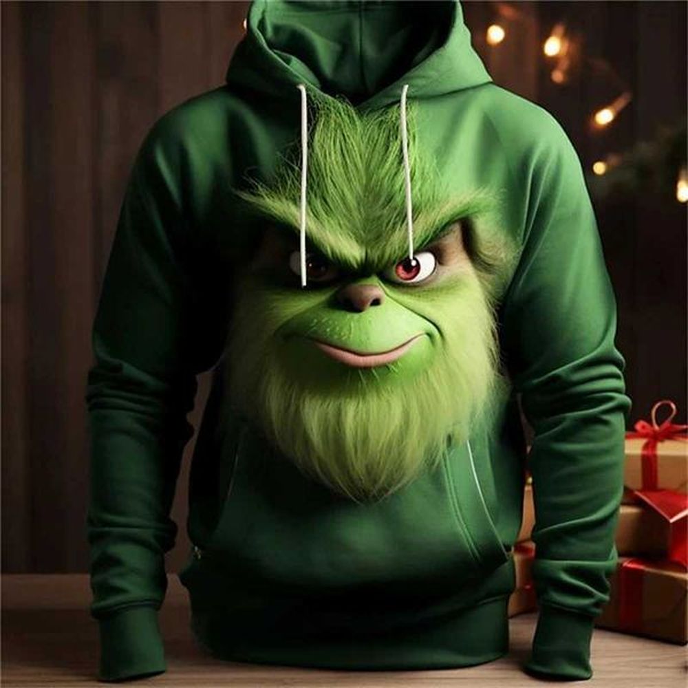 Men's Hoodies Sweatshirts Mens autumn hoodie fashionable long slip clothing cartoon hoodie mens casual top oversized sports shirt T2501