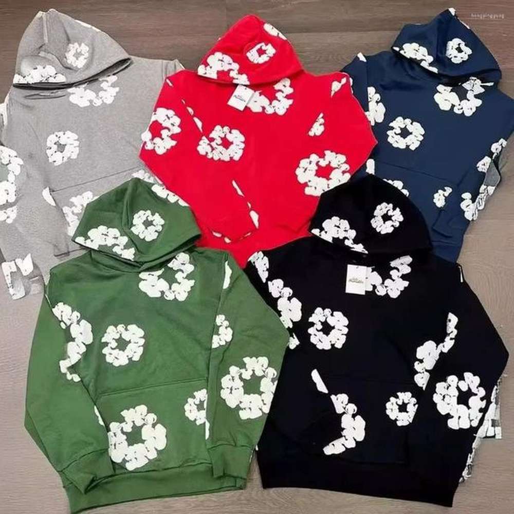 Men's Hoodies Sweatshirts Mens Hoodies Men Women 3D Flower Printed Loose Long Slve Couples Hip-hop Strtwear Pullover Hoodie Sweatshirt