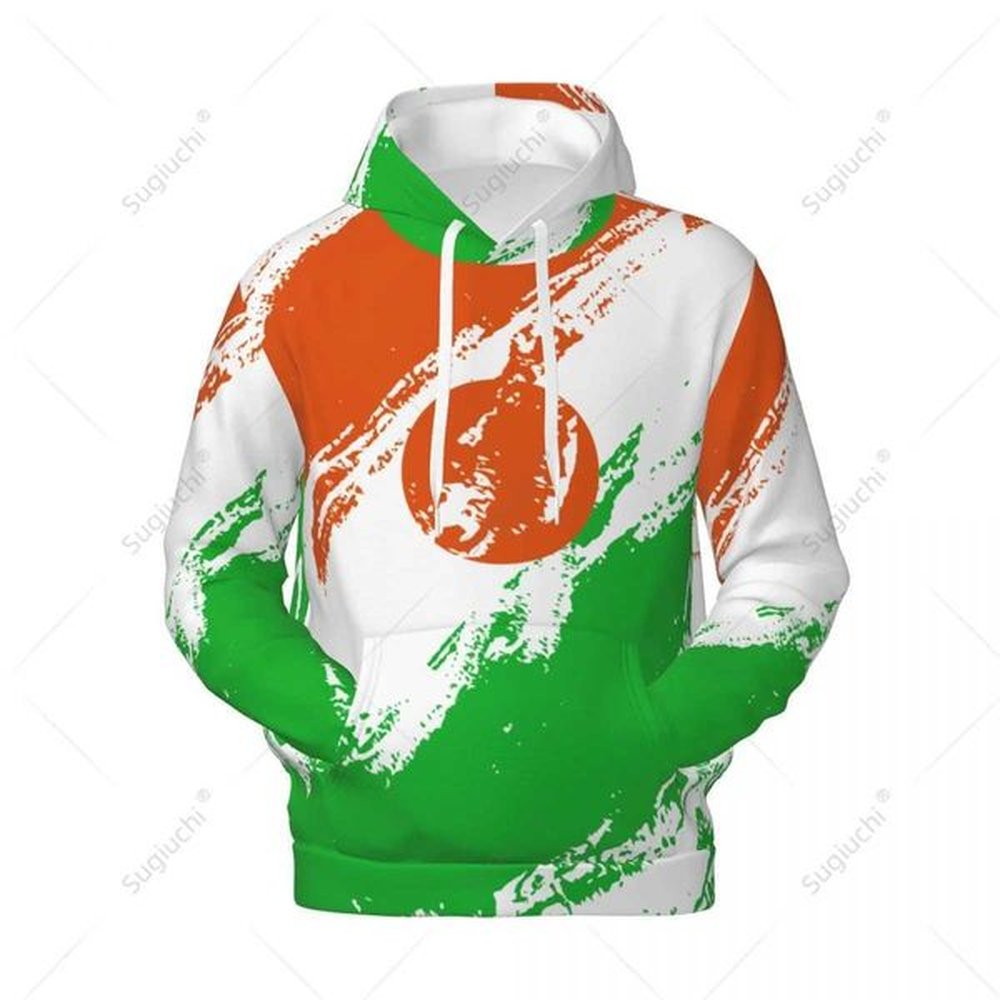 Men's Hoodies Sweatshirts Neutral Niger Flag Color Hoodie 3D Mens Harajuku Womens Sportswear Pullover Hoodie Polyester Casual Hoodie J2
