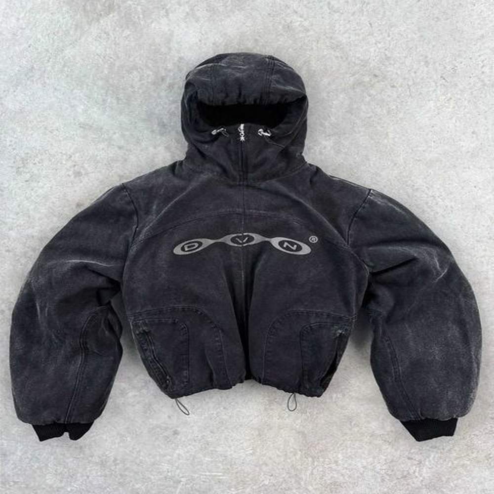 Men's Hoodies Sweatshirts Retro washed printed canvas cardigan jket for men 2024 hooded baseball uniform sports casual windproof jket J