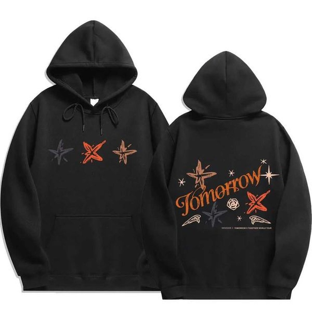 Men's Hoodies Sweatshirts 2024 txt act promise print Hip Hop Hoodies Men Fashion Long Sve Sweatshirts men Cool Casual Harajuku Streetwe