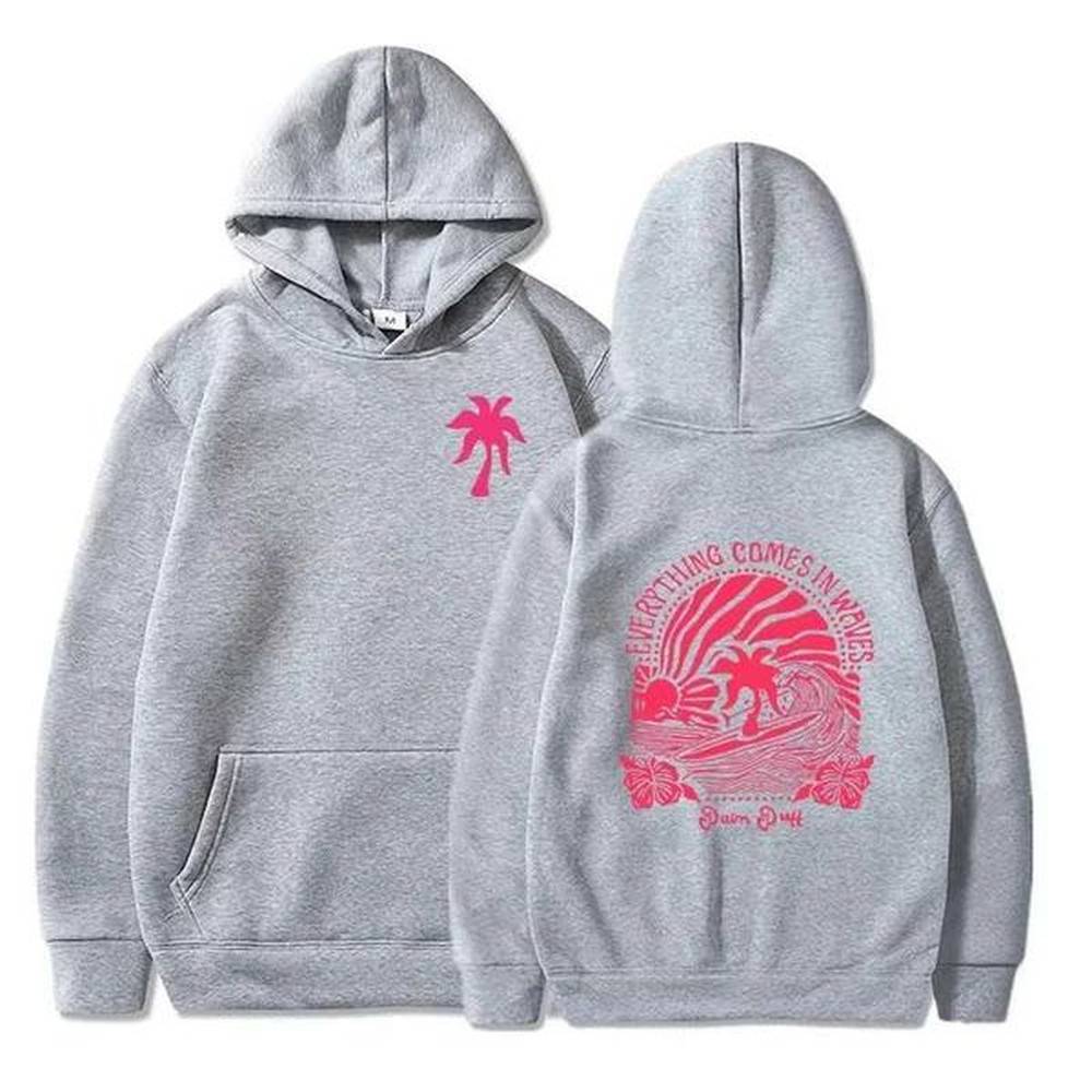 Men's Hoodies Sweatshirts Wave pattern sports shirt for mens surfing enthusiasts classic Strt style long Sleve hooded sweatshirt T24120