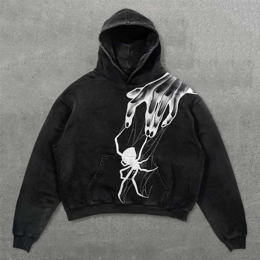Men's Hoodies Sweatshirts Y2k Gothic Printing Hoodies for Women Fashion Strtwear Pullover Warm Soft Outdoors Sweatshirt Autumn Mens Clo