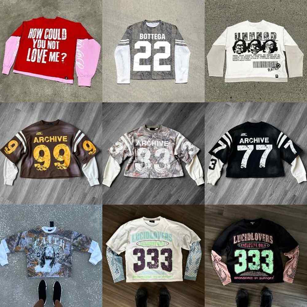 Men's Hoodies Y2K Sports Shirt Male Gothic American Oversize Pattern Harajuku Hip-Hop Street Sweatshirt For Men And Women