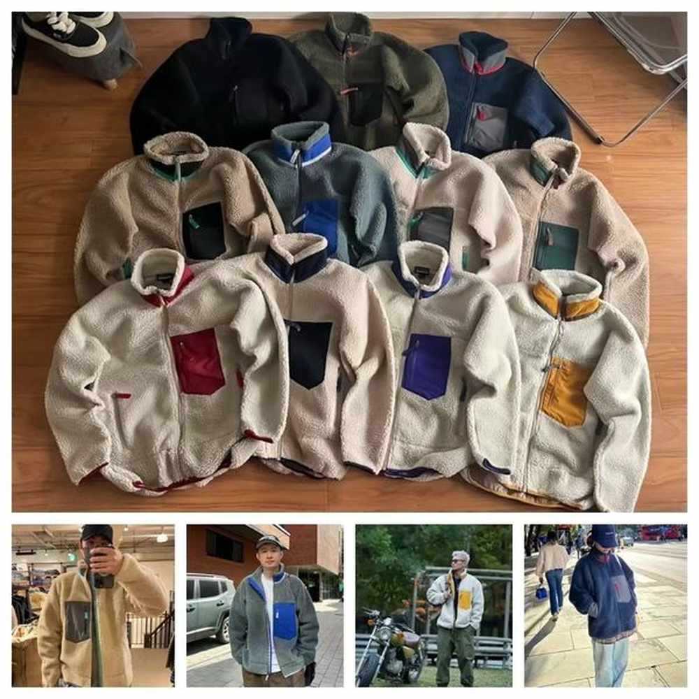 Men's Jacket Fleece Jacket Northern Winter Designer Thick Thermal Coat Classic Vintage Antumn Outdoor Men's Women's Polar Fle