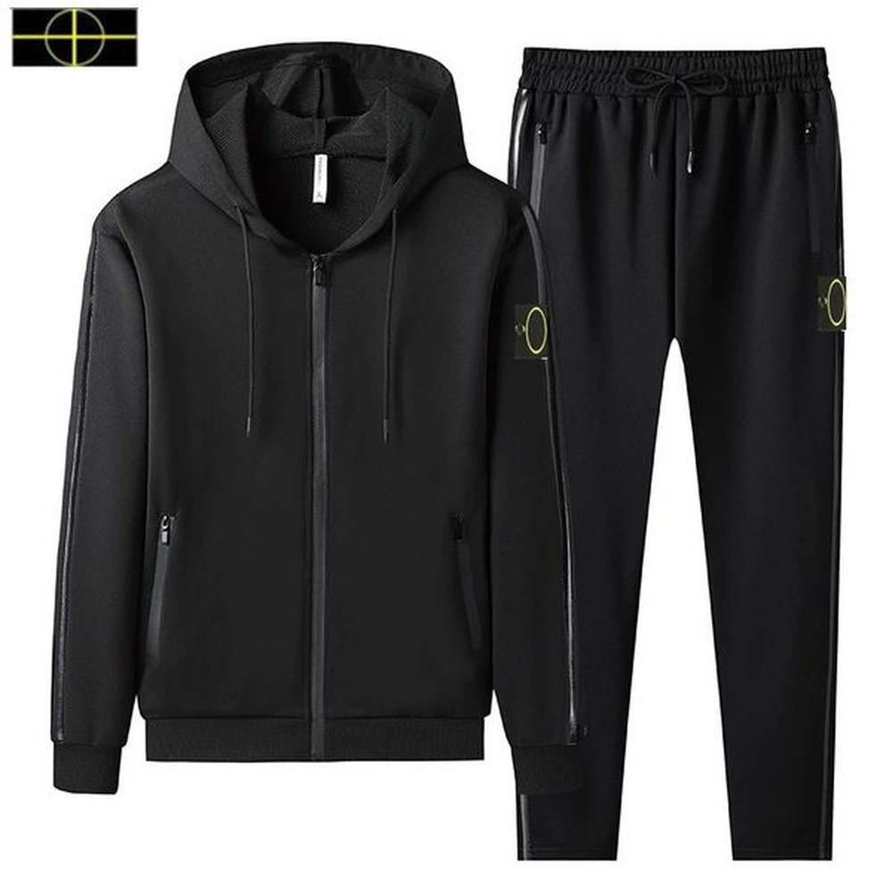 mens jacket Spring and Autumn Tracksuits Fashion Classic Jacket Solid Casual Sports Suit Is Land Men's Two Piece Hooded Zipper Top 4xl