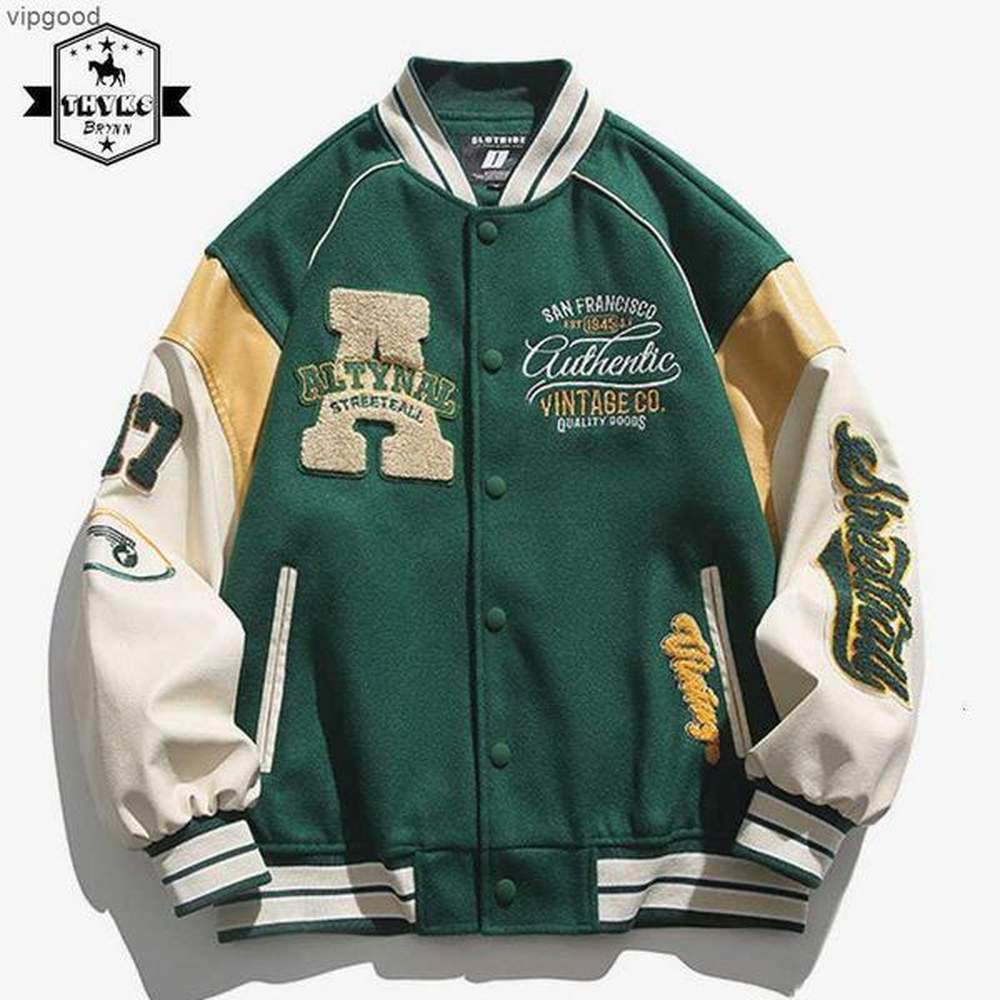 Mens Jackets American Retro Letter Embroidered Spring Coat Y2K Trend Baseball Uniform Couple Casual Street Loose Varsity Jacket 230808