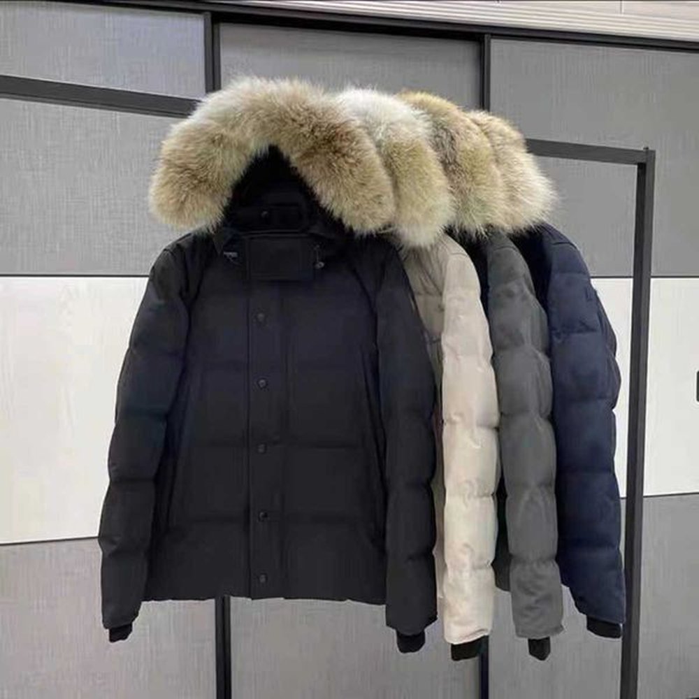 Men's Jackets Mens Designer Goose Puffer Jacket Womens Mink Collar Parka Winter Fashion Outdoor Hooded Thickened Warm Windproof Jacke h