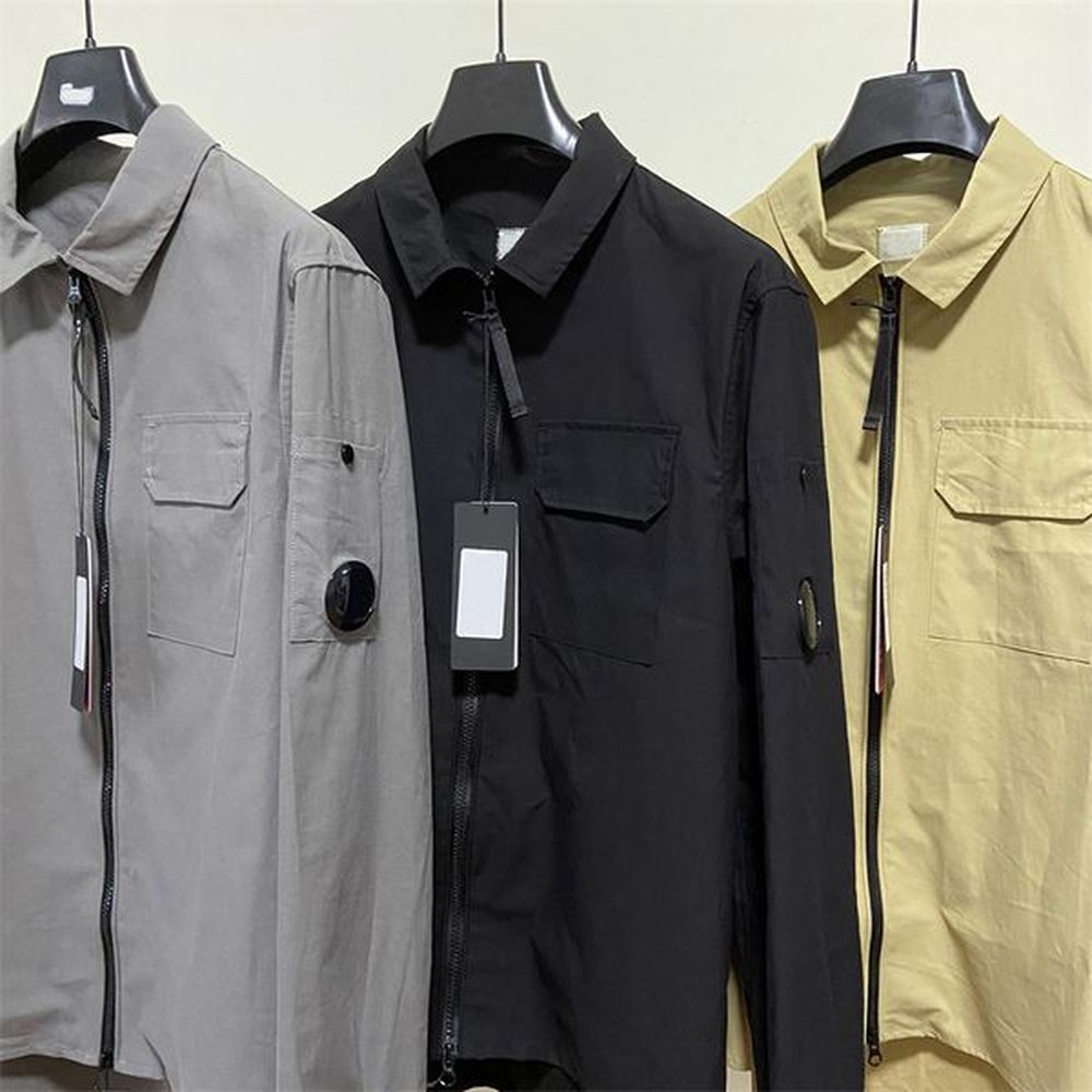 Men's Jackets Mens Jacket Coat One Lens Lapel Shirt designer Jackets Garment Dyed Utility Overshirt Outdoor windbreaker cp Men Cardigan