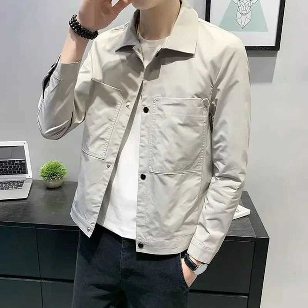 Men's Jackets Trendy Slim Fit Mens Jackets Solid Color Harajuku Fast Delvery Cheap Sale Casual Male Coats Y2k High Quality Original s H
