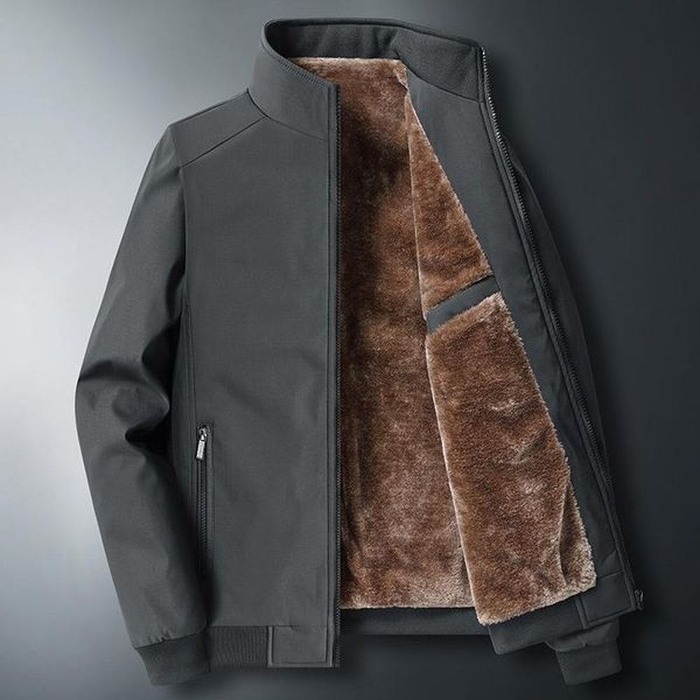 Men's Jackets Winter Fleece Jacket Men Warm Thick Windbreaker High Quality Stand-up Colla Coat Fashion Casual Parkas Coats Plus Size M-