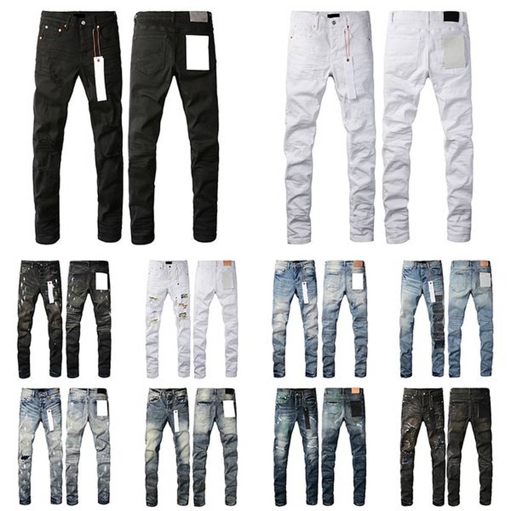 Mens jeans Designer jeans Fashion Ripped Slim Fit Jeans Denims For Man Black Pants 2025 new jeans