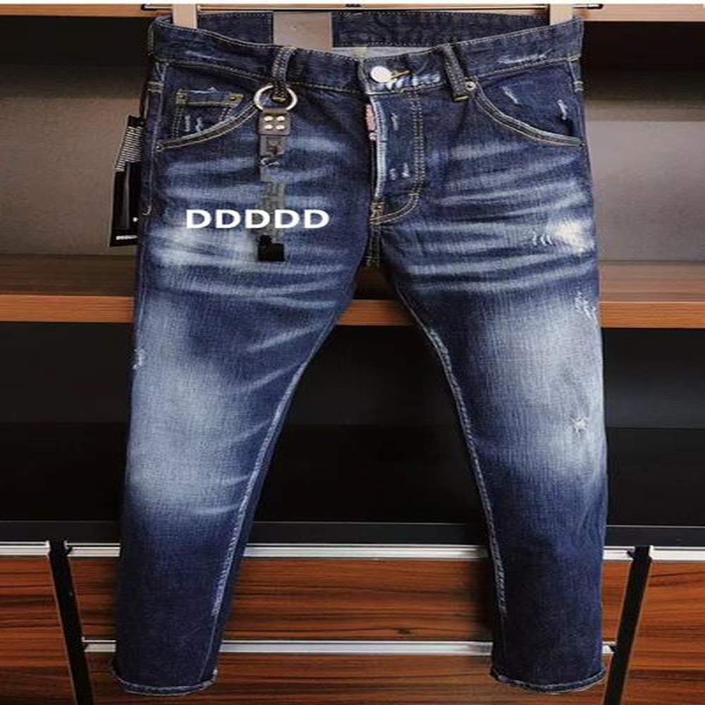 mens jeans designers pants mens designer jeans for mens Long Pants Trousers Streetwear black Denim Skinny Slim Straight Biker blue Jean Ripp