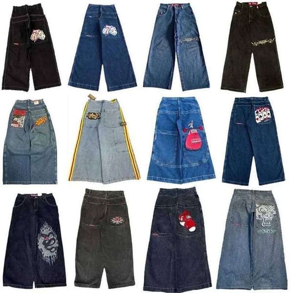 Men's Jeans Jnco Jncos Y2k Pants Baggy Jinco for Men Cargo Clothing Ropa Jean 2024 Jeans Japanese 2000s StyleL2406