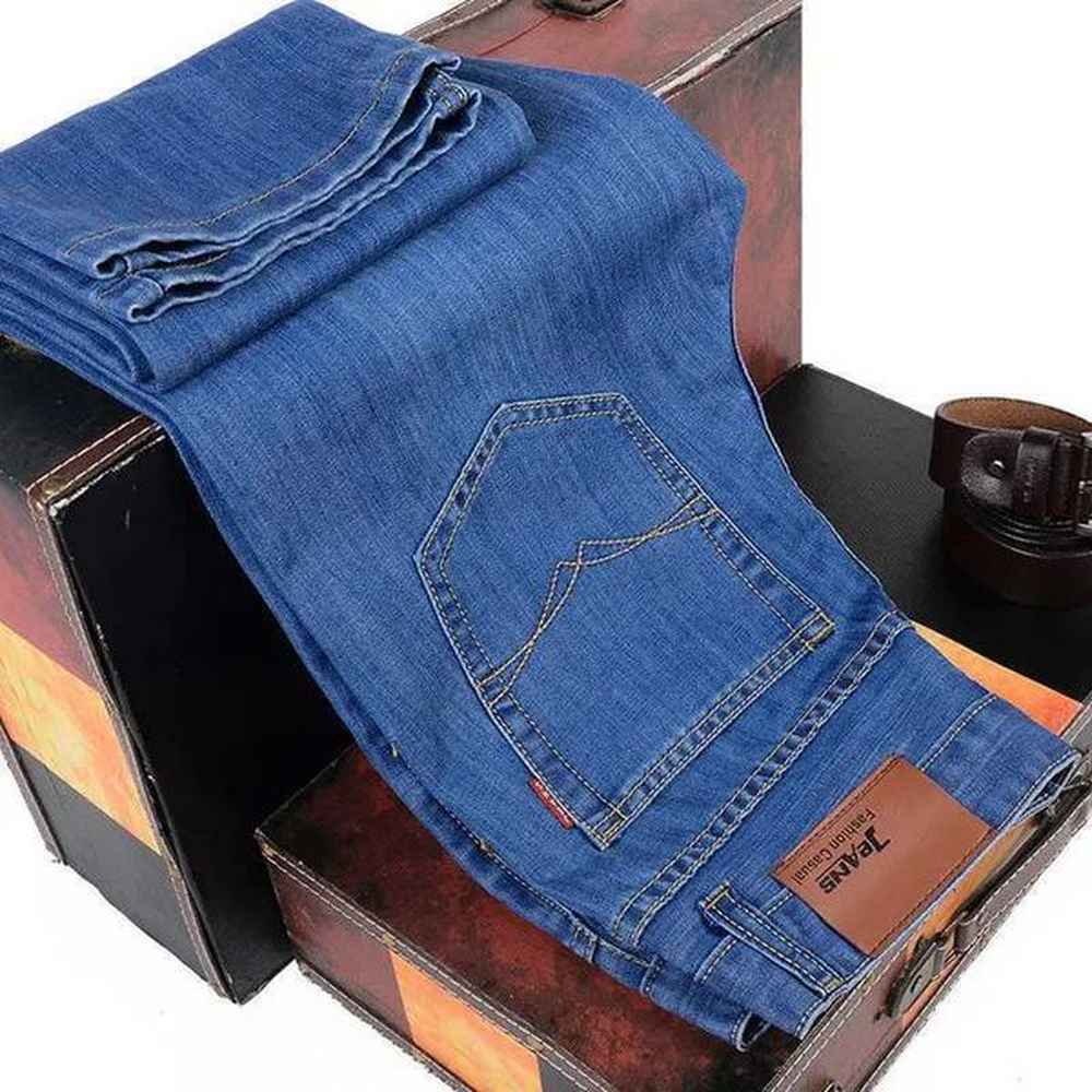 Men's Jeans New Men Classic Jeans Jean Homme Pantnes Hombre Men Mannen Soft Black Biker Masculino Denim Overalls Mens Pants Size 32-38