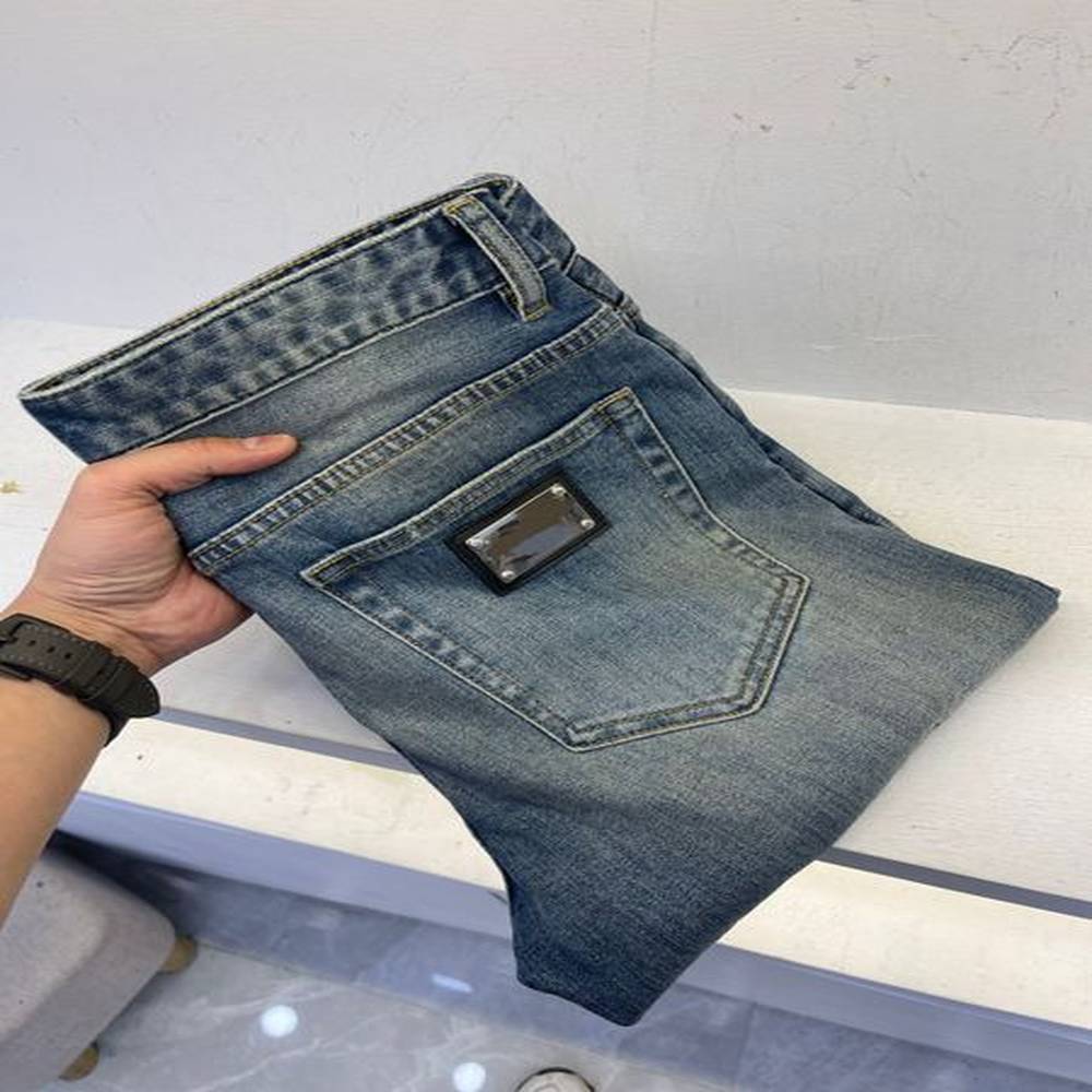Mens Jeans Top Designer Mens Jeans Outdoor Casual Pants Elastic Material Tight Denim Mens Pants Luxury Large Pants