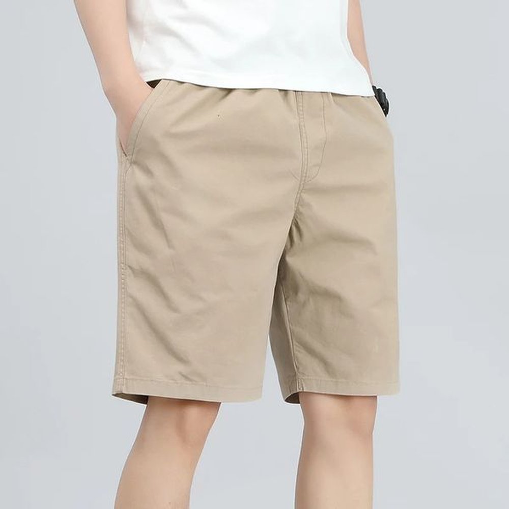 Mens Light Weight Cotton Shorts Summer Casual Shorts Baggy Sports Gym Work Shorts Wide Leg 250208