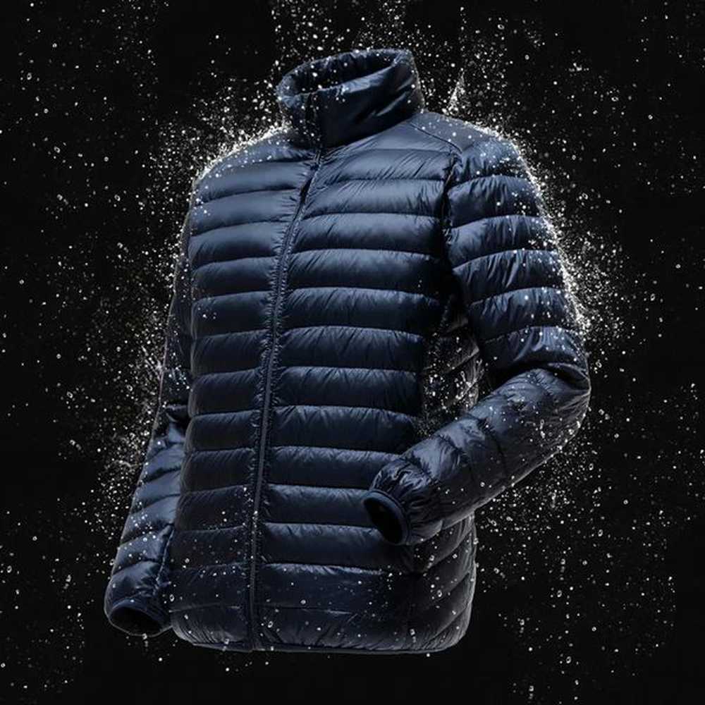 Mens Lightweight WaterResistant Packable Puffer Jacket Arrivals Autumn Winter Male Fashion Stand Collar Down Coats 241031