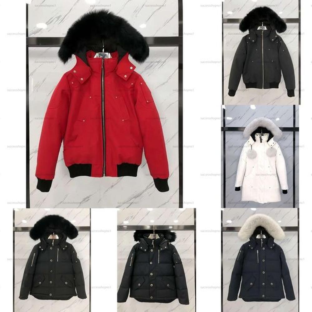 Men's muse Canada Winter Down Jackets outdoor leisure coats windproof overcoat Waterproof snow proof puffer Thick colla real wolf fur m