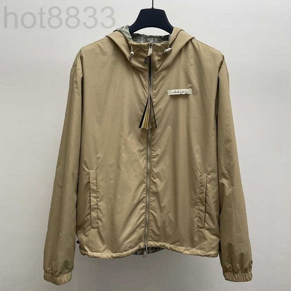 Men's Outerwear & Coats Designer High Version Green Nylon '' Double-sided Wear '' Full Printed Jacket Sun Protectio