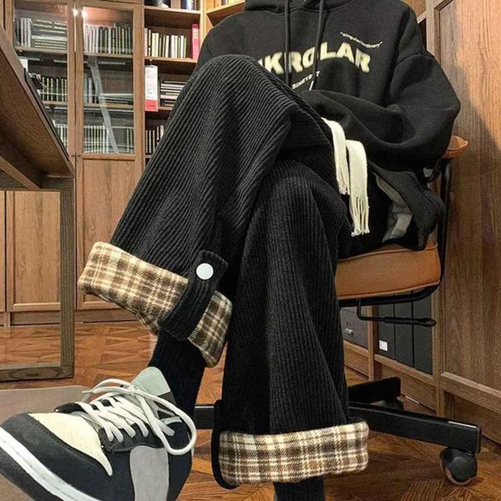 Men's Pants Corduroy Pants mens fashionable design casual pants wide leg straight pants mens casual pants mens clothing Y241210RU15