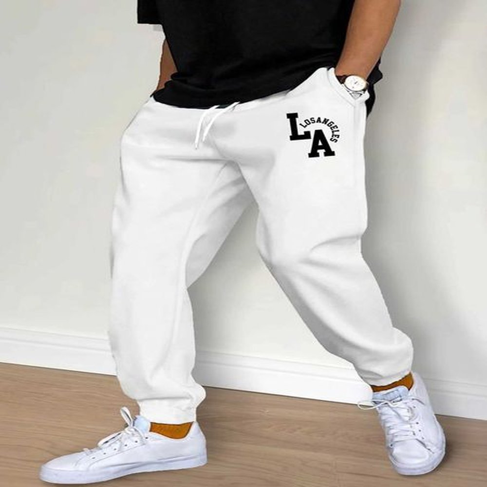 Men's Pants Mens Casual Pants Fashion Drawstring Casual Pants Joggers Workout Running Gym Fitness Sports Trousers Streetwear Trousers S