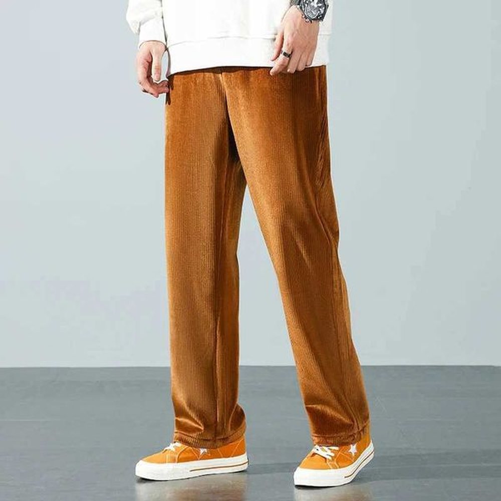 Men's Pants Mens Work Baggy Homme Casual Pants Classic Style Jeans Khaki Black Loose Straight Pants Biker Denim Trousers M-4XL Drop Shi